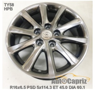 Диски Replay TY58 HPB R16 W6.5 PCD5x114.3 ET45 DIA60.1